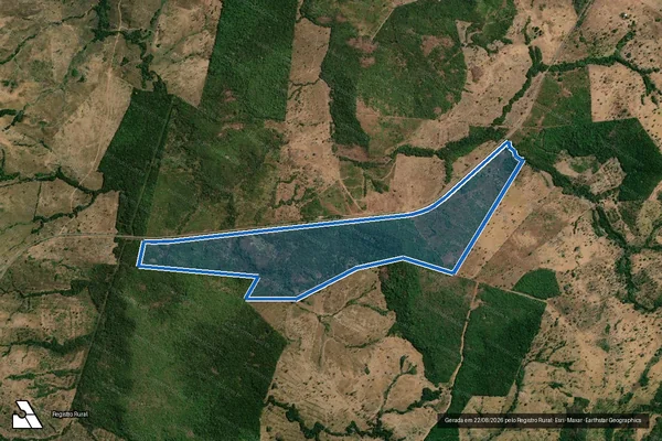 Imagem de satélite de FAZENDA SANTA CRUZ ? ÁREAS I, II E III - Parte 2 em Colméia - TO