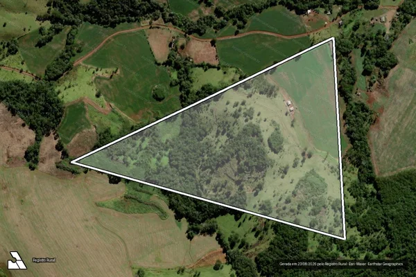 Imagem de satélite de Quinhão n° 46, parte do bloco n° 09 do Imóvel ?Fazenda Laranjeiras? - Parcela 1 em Porto Barreiro - PR