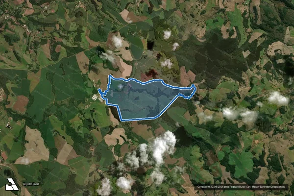 Imagem de satélite de D Agostini Agroflorestal LTDA - Matrícula 24.286 Gleba 02 em Campos Novos - SC