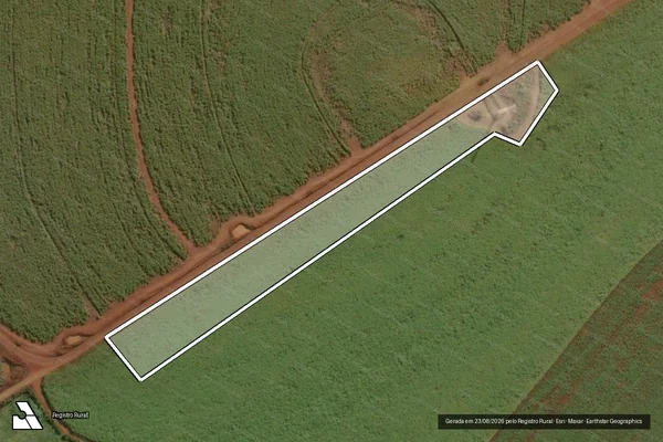 Imagem de satélite de FAZENDA ÁGUA CRISTALINA - Fazenda Água Cristalina ? Gleba B ? Mat. 73596 em Restinga - SP