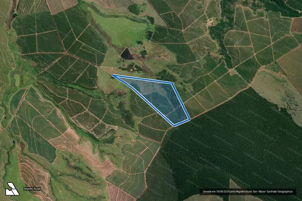 Imagem de satélite de Fazenda Santa Clara II - PARTE 4 em Santa Cruz do Rio Pardo - SP