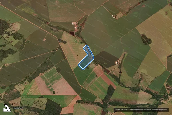 Imagem de satélite de FAZENDA LAGOINHA - PARCELA 01 em Piracanjuba - GO