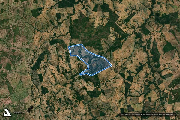 Imagem de satélite de FAZENDA SANTA LUZIA - Parcela 1 em Novo Brasil - GO