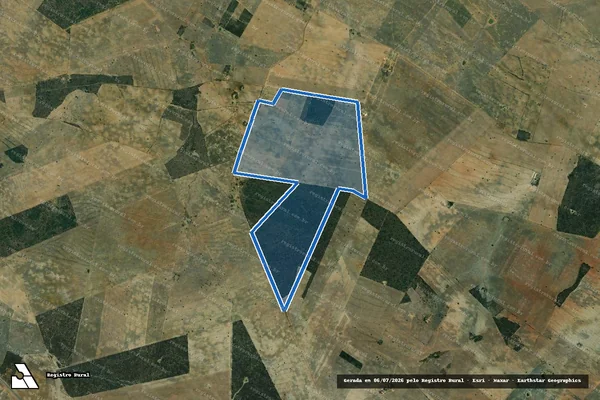 Imagem de satélite de Fazenda Logradouro - 1 em Carira - SE