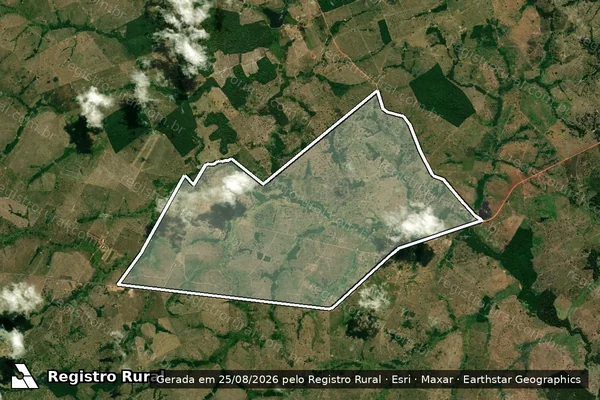 Imagem de satélite de Fazenda Grota Vermelha - Única em São Geraldo do Araguaia - PA
