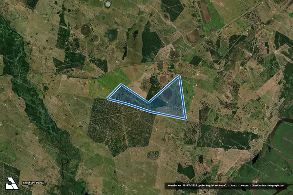 Imagem de satélite de FAZENDA LAGOA DA MATA II em Cáceres - MT