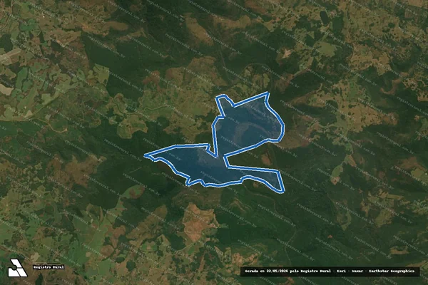 Imagem de satélite de Fazenda do Cedro - Faz do Cedro -M 42815 em Campestre da Serra - RS