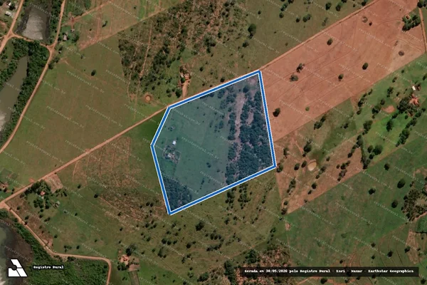 Imagem de satélite de Projeto de Assentamento Esperança - Núcleo 02 em Anaurilândia - MS