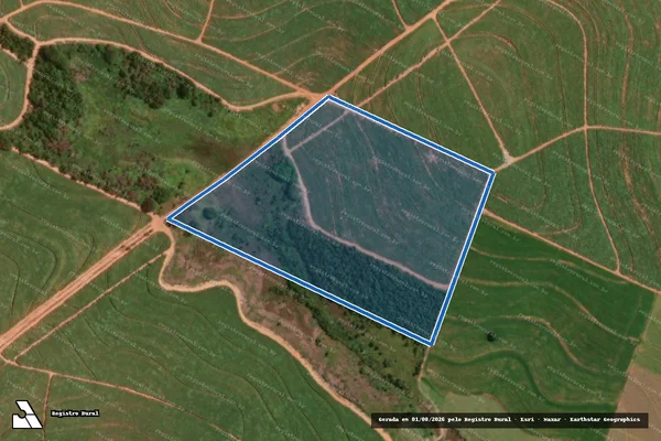 Imagem de satélite de FAZENDA JUÁ - Gleba-6 em Martinópolis - SP