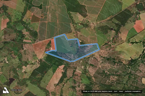 Imagem de satélite de SITIO BOA ESPERANÇA - 001 em Jaraguá - GO
