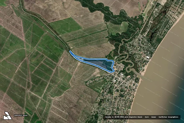 Imagem de satélite de Fazenda do Barroso em Camaquã - RS
