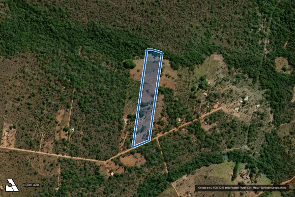Imagem de satélite de Fazenda Bela Vista - Gleba 17 em Três Marias - MG