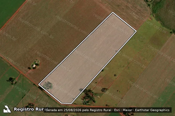 Imagem de satélite de P.A. SÃO PEDRO - Lote 272 em Sidrolândia - MS