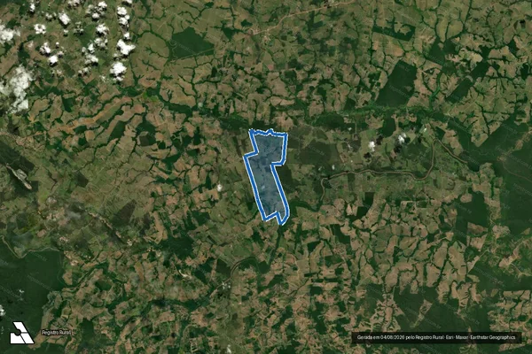 Imagem de satélite de PROJETO DE ASSENTAMENTO VINAGRE - Parte 1 em Marabá - PA