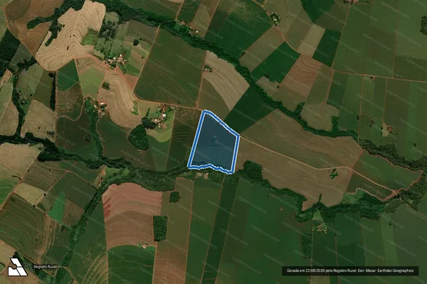 Imagem de satélite de LOTE DE TERRAS Nº 27 ? REMANESCENTE - LOTE DE TERRAS 27-REMANESCENTE em Peabiru - PR