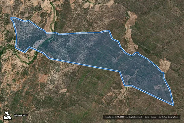 Imagem de satélite de Sitio Varzea do Rocado Parte 1 - Parte 1 em Aiuaba - CE