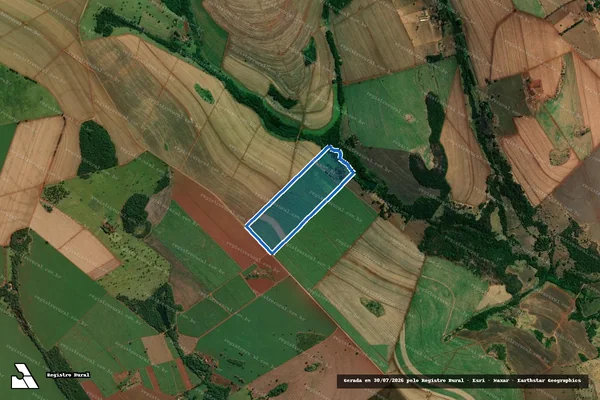 Imagem de satélite de Estância Santo Reis - Parcela 1 em Uberaba - MG