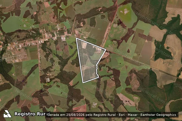 Imagem de satélite de Fazenda Vista Gaúcha-Gleba-A em Canarana - MT