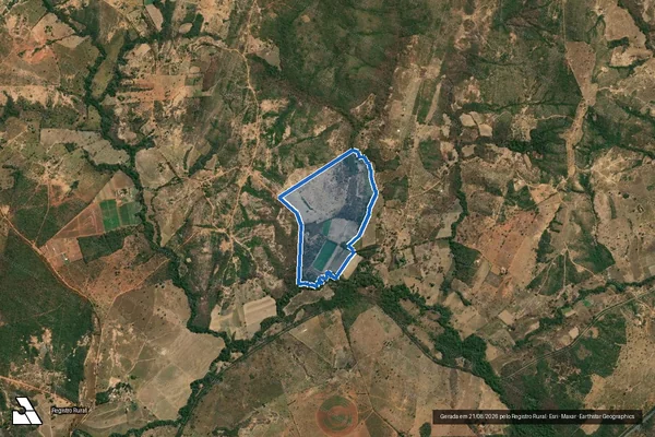 Imagem de satélite de FAZENDA SANTA ENGRACIA - GLEBA 01 em Engenheiro Navarro - MG