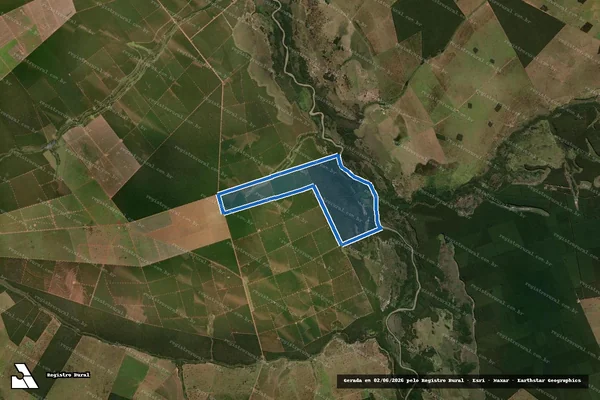 Imagem de satélite de FAZENDA DOURADINHA ? GLEBA  - B2A em Ribas do Rio Pardo - MS