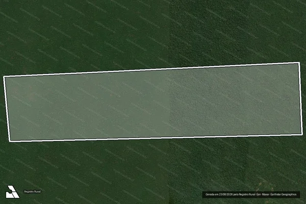 Imagem de satélite de FAZENDA CASTANHAL GLEBA TUPI PAULISTA LOTE 02 - Parte 1 em Rondolândia - MT