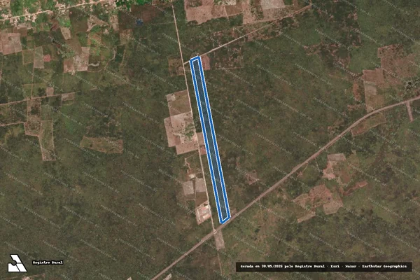 Imagem de satélite de FAZENDA SANTA FÉ ? PARCELA 05C - Parte 1 em Barroquinha - CE