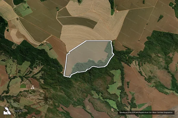 Imagem de satélite de FAZENDA LAGE - CAPIVARA - Gleba 01 em Santo Antônio da Barra - GO