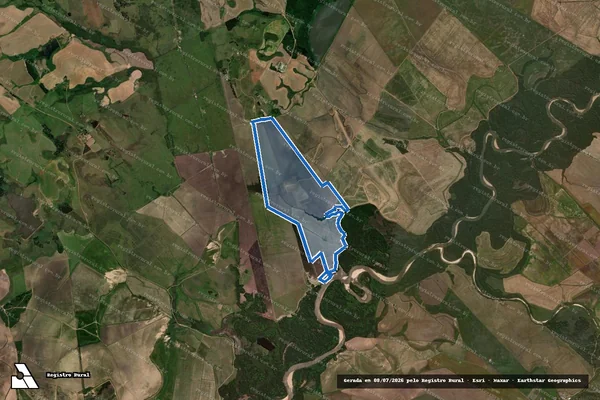Imagem de satélite de S.D.E - Parcela 02 em São Vicente do Sul - RS