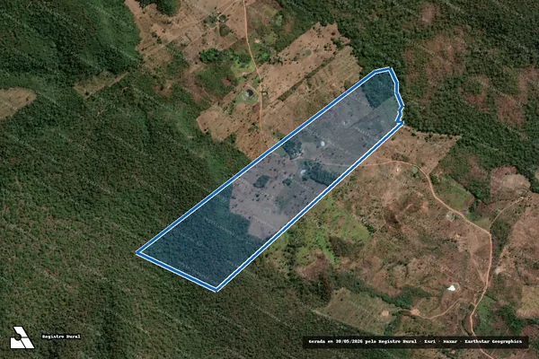 Imagem de satélite de Fazenda Grota Vermelha - Parcela 1 em Amarante do Maranhão - MA