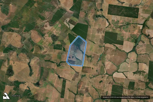 Imagem de satélite de FAZENDA SANTA TEREZINHA - 001 em Nova Crixás - GO