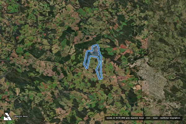 Imagem de satélite de INVERNADINHA - INVERNADINHA-M-8800 em Curitibanos - SC