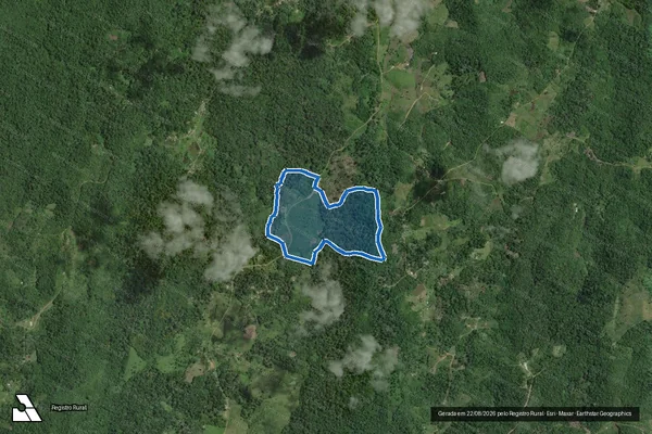 Imagem de satélite de FAZENDA DOIS AMIGOS - PARTE 1 em Itacaré - BA