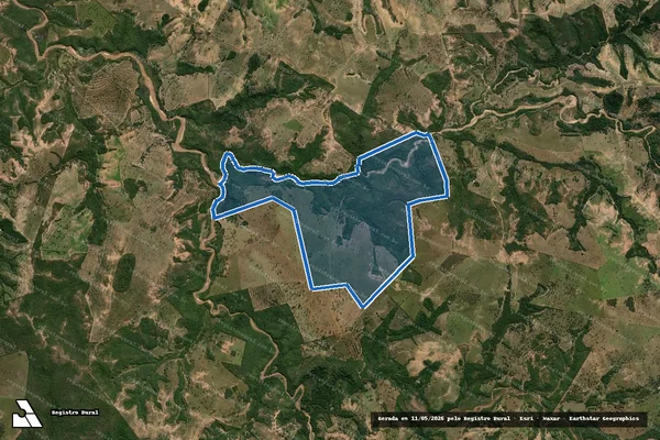 Imagem de satélite de Fazenda Sagarana - Fazenda Sagarana em Camapuã - MS
