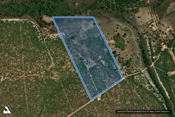 Imagem de satélite de Fazenda Santa Maria da Vereda  - Parte 1 em Bonito de Minas - MG
