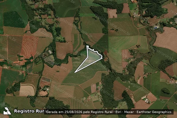 Imagem de satélite de Lote Rural n° 87-B, Gleba Rio Cascavel ? 1ª Parte, da Fazenda Andrade - Lote Rural n° 87-B em Cascavel - PR