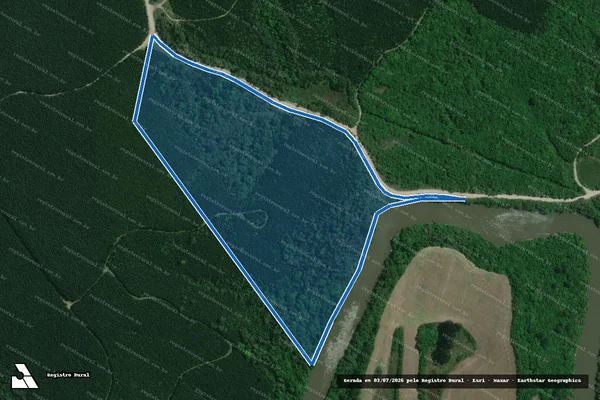 Imagem de satélite de Fazenda Rio Negro - Única em Rio Negro - PR