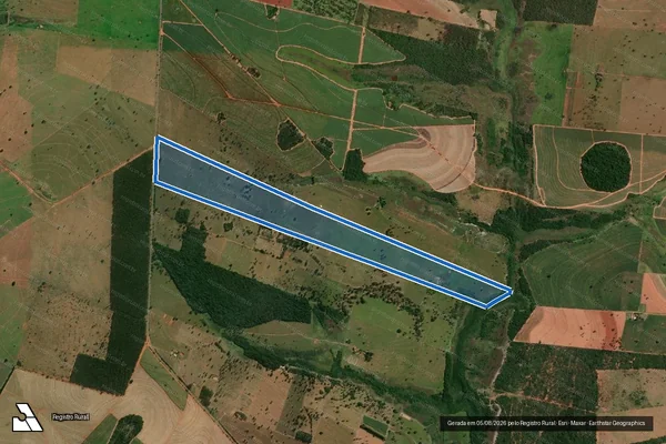 Imagem de satélite de Estância São Sebastião  - Parcela 1 em Martinópolis - SP