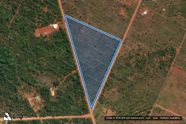 Imagem de satélite de Fazenda Monjolos, Poço Azul, Soledade e Rodrigues - Gleba 24 em Curvelo - MG