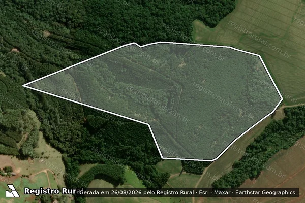 Imagem de satélite de FAZENDA MONJOLINHO - PARCELA 01 em Ortigueira - PR