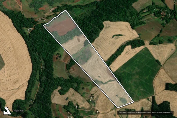 Imagem de satélite de ÁREA GATTERMAN  - Parte 1 em Humaitá - RS