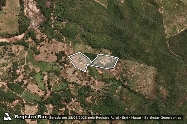 Imagem de satélite de FAZENDA CORREGO DO POTE - Parte 1 em Riacho dos Machados - MG