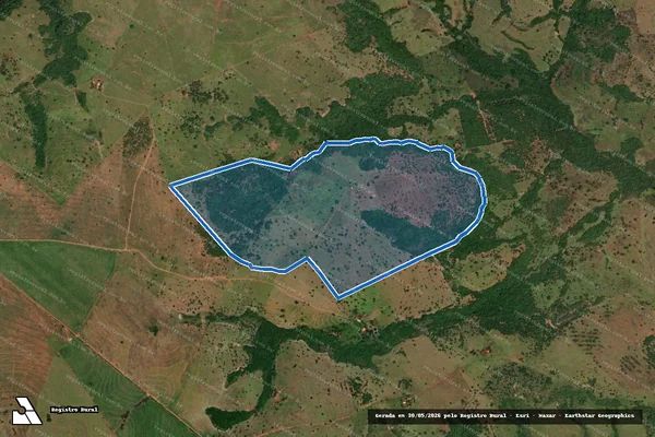 Imagem de satélite de Fazenda Árvore Grande em Paranaíba - MS