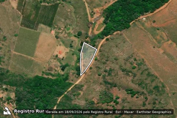 Imagem de satélite de Sítio Estrela do Norte - GLEBA 1 em Itueta - MG