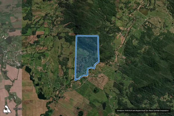Imagem de satélite de Fração de Terras ? Piscicultura Bela Vista - Parte 1 em Santa Maria - RS