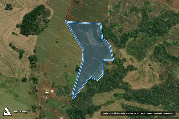 Imagem de satélite de Lote 313 ? Projeto de Assentamento Eli Vive I - LOTE 313 em Londrina - PR