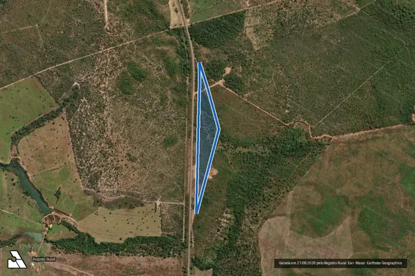Imagem de satélite de PARTE REMANESCENTE DO LOTE 13, DO LOTEAMENTO PORTEIRA, 1ª ETAPA - GLEBA 03 em Porto Nacional - TO