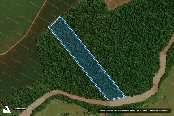 Imagem de satélite de Fazenda Guaimbé Pery - Parte 2-A em Aral Moreira - MS