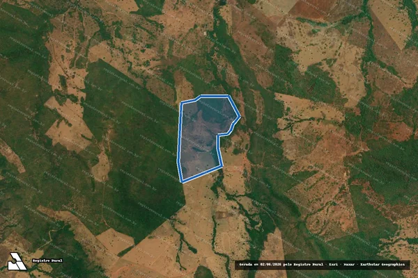 Imagem de satélite de Fazenda dos Correias - PARCELA 02 em Montes Claros de Goiás - GO