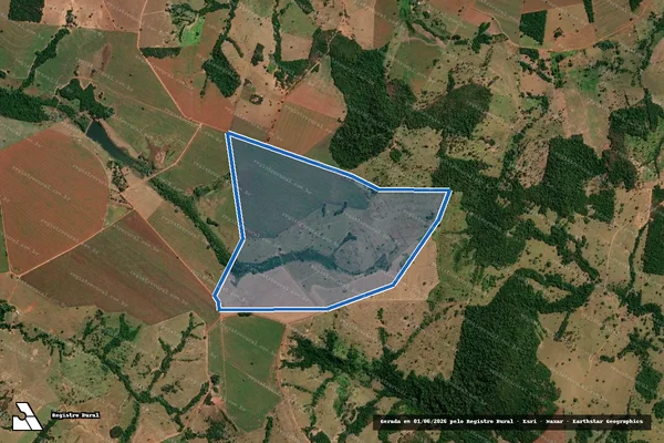 Imagem de satélite de FAZENDA SANTA MARIA - Gleba B em Edealina - GO
