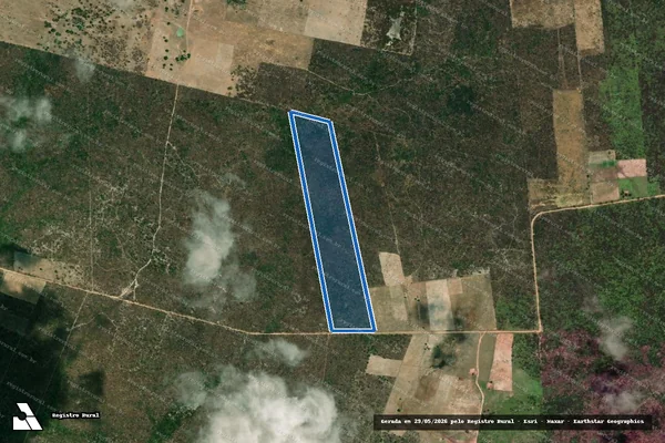 Imagem de satélite de Projeto de Assentamento Santa Maria  ? Lote 101 - Parte 1 em Afonso Bezerra - RN